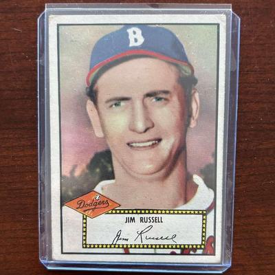 1952 Topps Baseball Card. Jim Russell #51