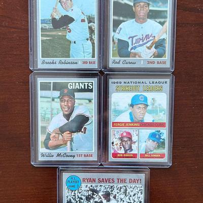 1970 Topps Baseball Cards. Bob Gibson, Nolan Ryan, Brooks Robinson and More