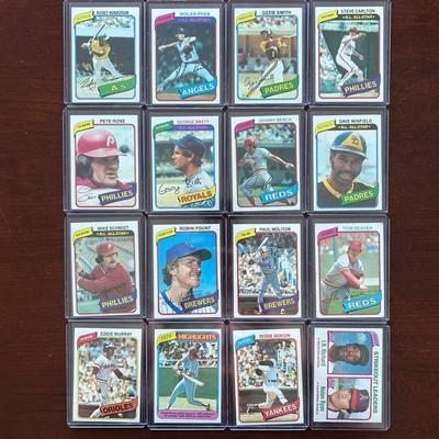 1980 Topps Baseball Complete Set. Rickey Henderson Rookie. Nolan Ryan, Pete Rose and More