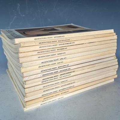 Architectural Digest Magazines (17) 1976-1979