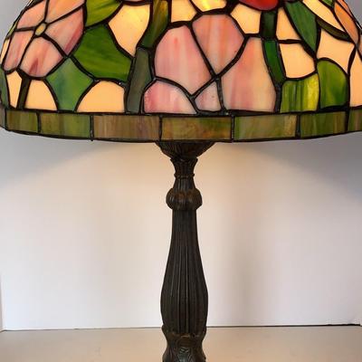 Vintage Tiffany Style Floral Stained Glass Lsmp
