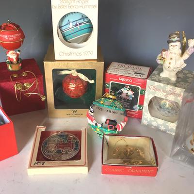 Two Boxes Of Christmas Ornaments, Many In Original Boxes