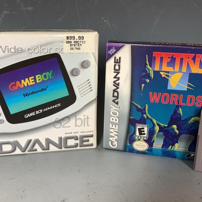 Nintendo Game Boy Advance And Tetris World, Both Boxed