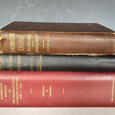 Vintage Train Books (3) with 1902 Volume