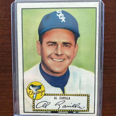 1952 Topps Baseball Card. Al Zarilla #70
