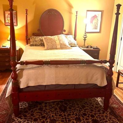Queen Vintage Rope Bed