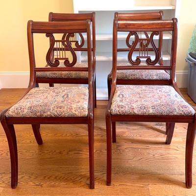 1940s Mahagony Lyre Back Chair