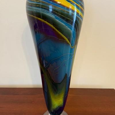 David Burger Signed Vase 