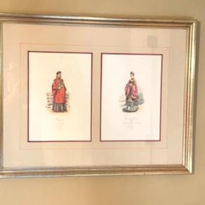 Mandarin Prints framed from 1865 printing....