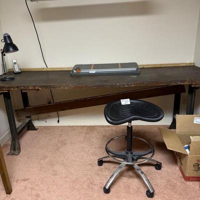 Slab on Cast Iron Work table