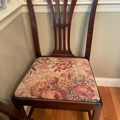 Chippendale chairs 6 available (2 armchairs)