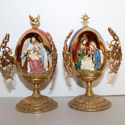 House of Faberge Franklin Minto Gloriour Adoration #AA3606 A King is Born #23560 (Limited Edition)