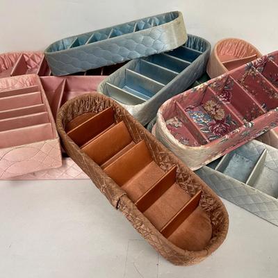 Vintage Satin Dresser Boxes