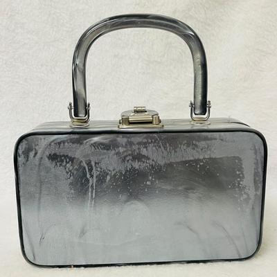 Vintage “Walborg” Grey Marbled Lucite Handbag