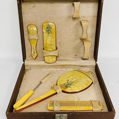 Vintage Vanity Set in Carry Case