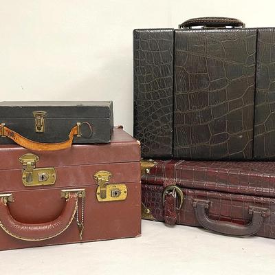 Vintage Hardside Travel/ Cosmetic Bags