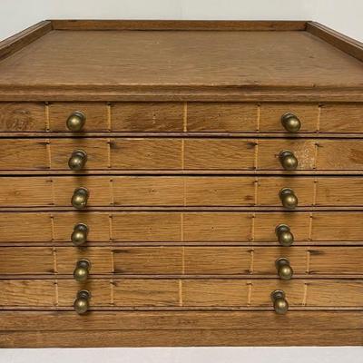 Wooden Plan Chest