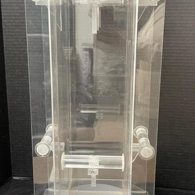 Clear Acrylic Spinning Jewelry Display Case