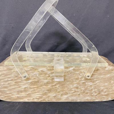 Vintage Lucite Oval Handbag