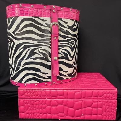Hot Pink Zebra Storage and Organization 