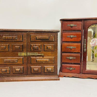 Vintage Wooden Jewelry Chests