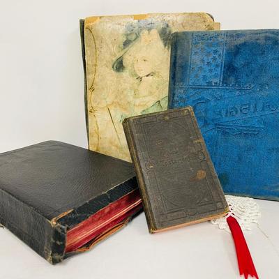 Antique Bibles and Personal Albums