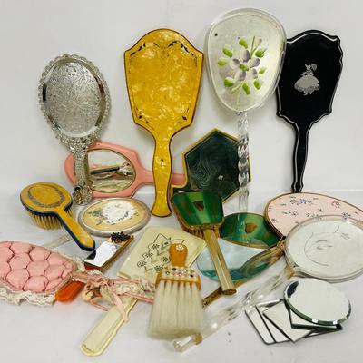 Vintage Hand Held Vanity Mirrors and More
