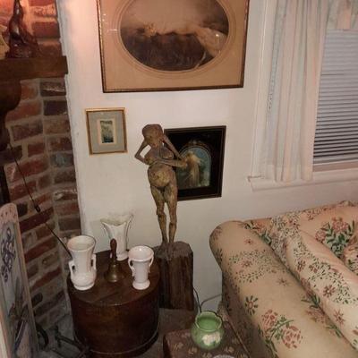 Wood and paper mache sculpture 