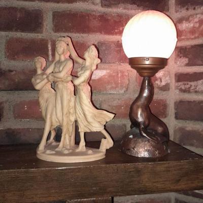 Amazing antique copper seal lamp
