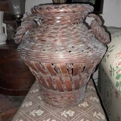 19th C. hand woven basket
