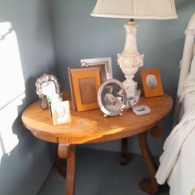 Unique antique end table