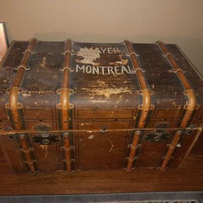 Moritz Madler antique steamer trunk