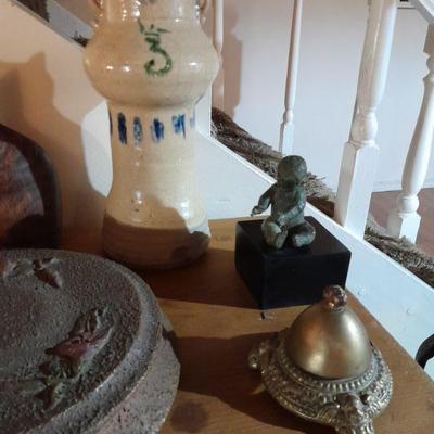Bronze child sculpture
