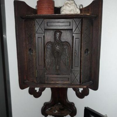Brilliant antique wood corner cabinet