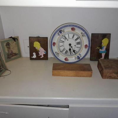 Antique porcelain clock