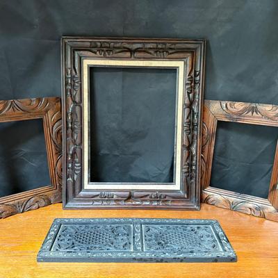 Carved Rustic Wood Frames