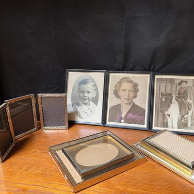 Vintage photos and photo frames