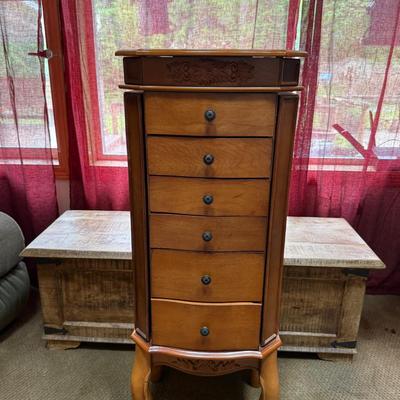 Standing Jewelry Armoire 