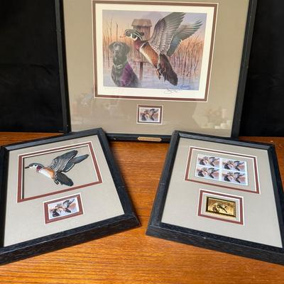 Ducks Unlimited Trio Jim Killen signed duck print. Limited Edition (3,225/5,000). 