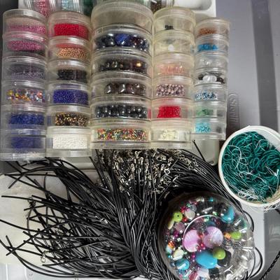 Ginormous Tub Of Beads And Supplies 