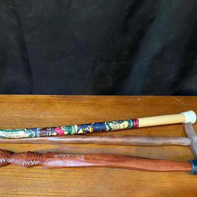 Carved Wood Canes 