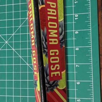 Lg5252 tin roof brewing paloma gose beer ale ipa tap handle knob