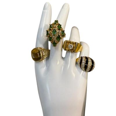 Gold Plated Costume Rings 