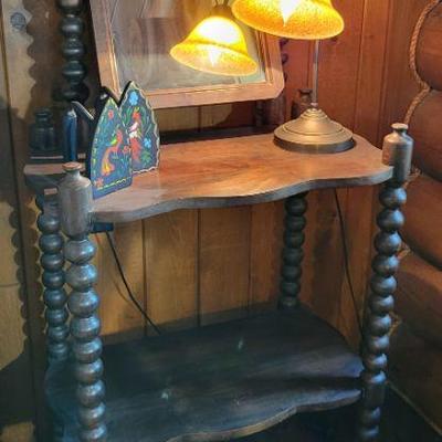 Carved Spool Dressing Table
