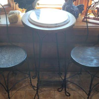 Cafe Table w/ Two Chairs