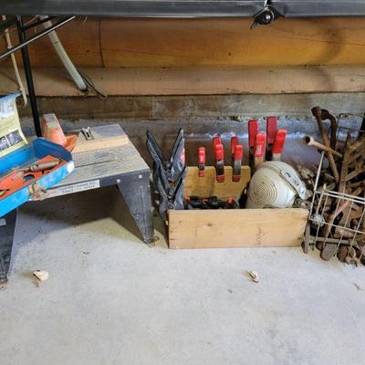 Clamps and Old Rusty but Trusty Tools 