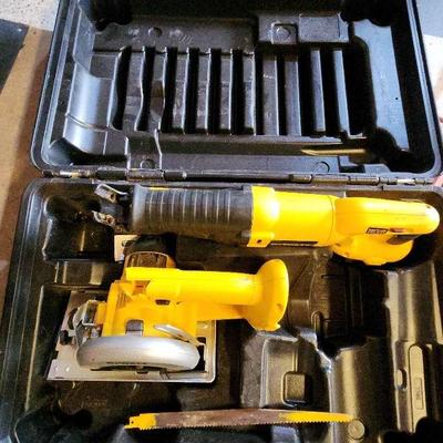 Dewalt  Cordless Reciprocating Saw And Circular Saw 