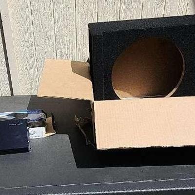 Brand New Amplifier And Woofer Box 