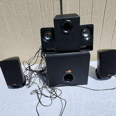 Computer Logitech And Klipsch Surround System 