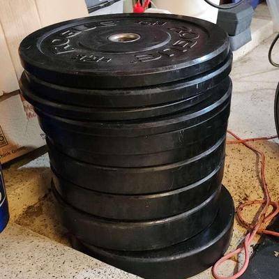 10 Pieces Of Rubber Weights 